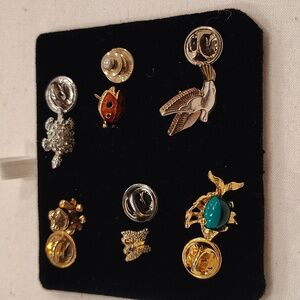 Vintage Small  Insect Animal Brooches Pins Lot